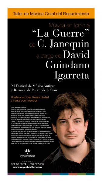 Taller de Música coral del Renacimiento con David Guindano Igarreta