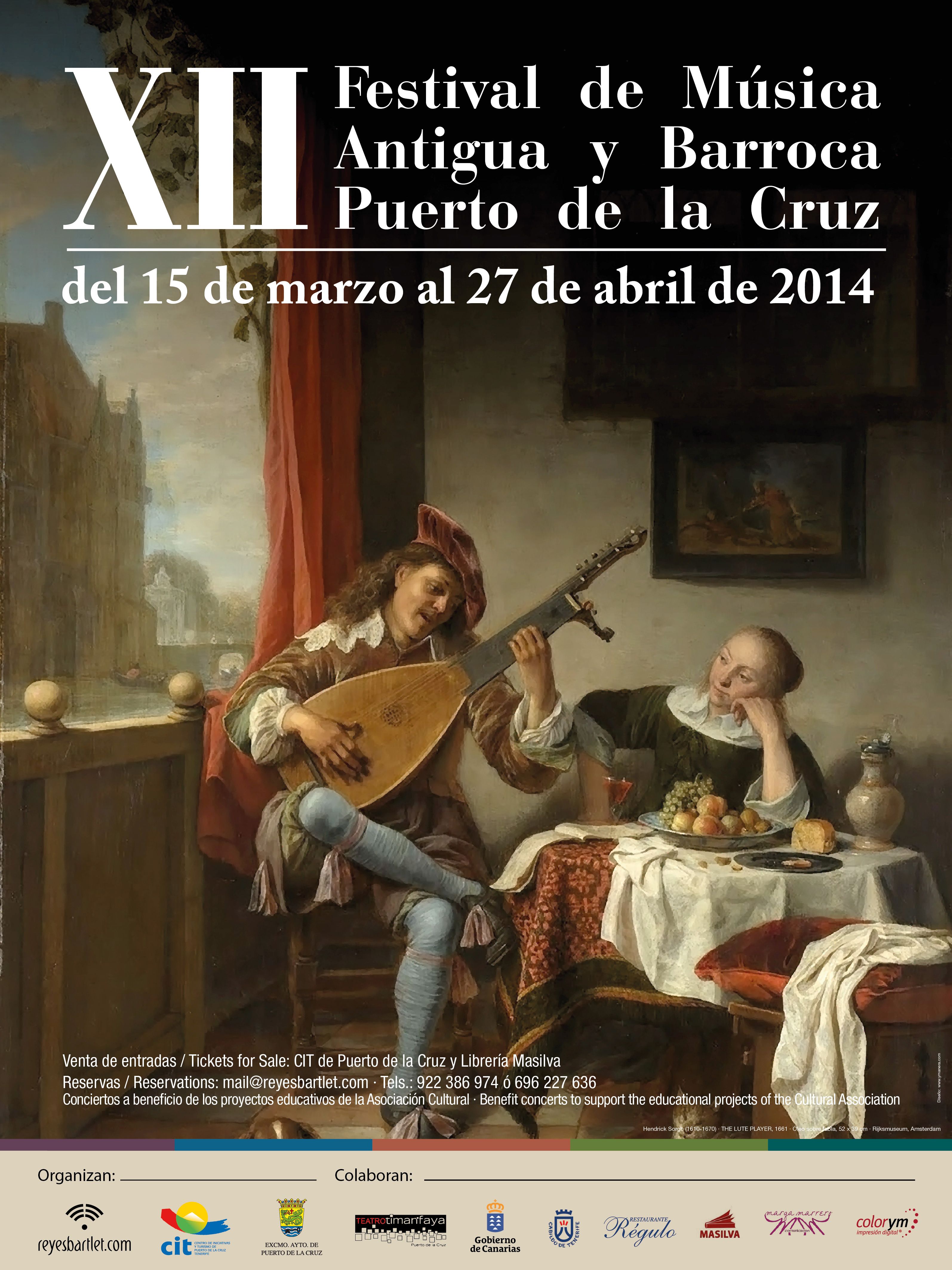 XII FESTIVAL DE MÚSICA ANTIGUA Y BARROCA DE PUERTO DE LA CRUZ