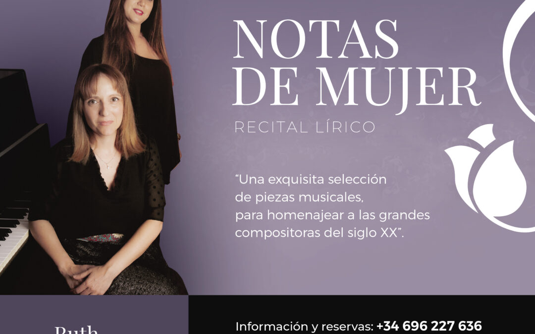 Recital Lírico – Notas de Mujer (19 de marzo de 2023)